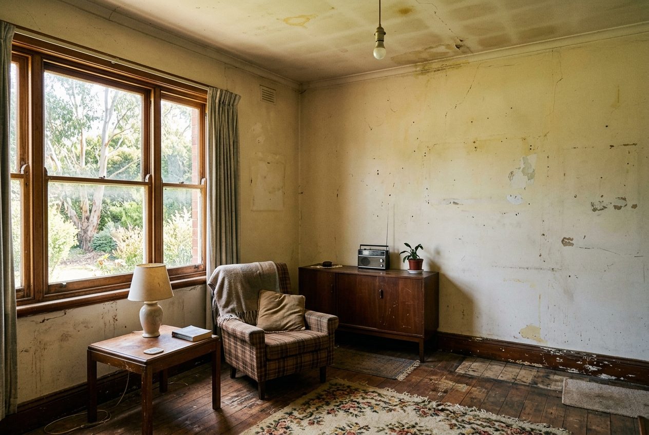 Interior repaint before painting (example image)